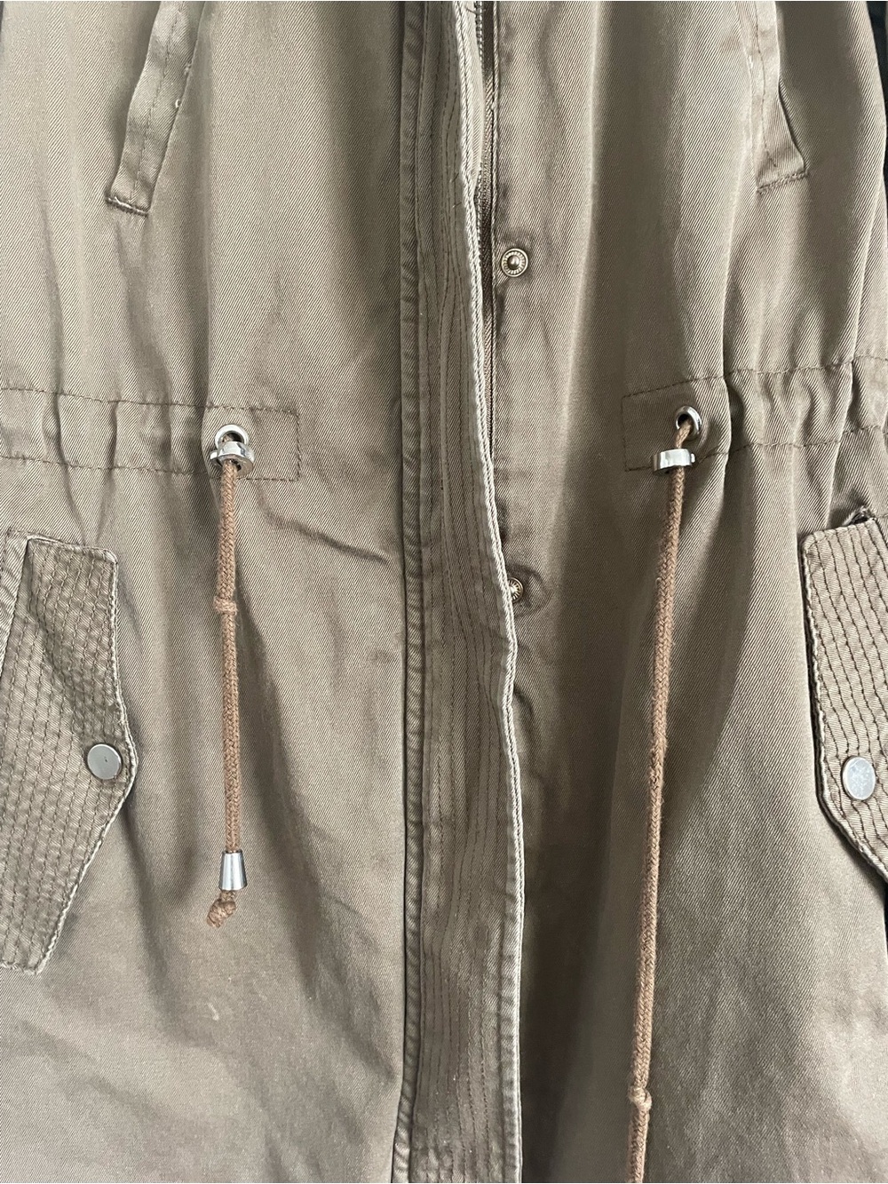 H&M Women's Hooded Utility Jacket in Brown - Picture 3 of 8